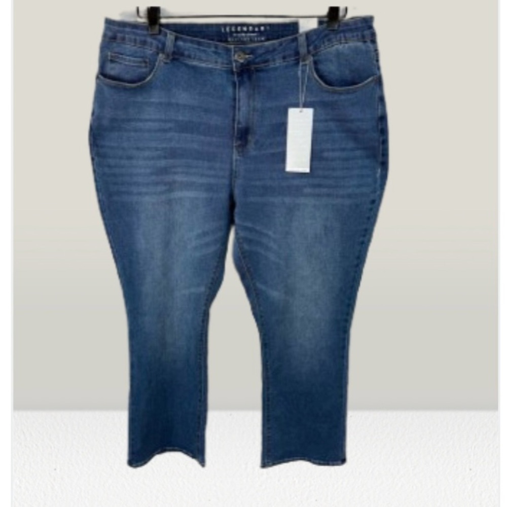 Ashley Stewart Women’s Plus Jeans sz 20 Bootcut Medium Wash NEW #F524